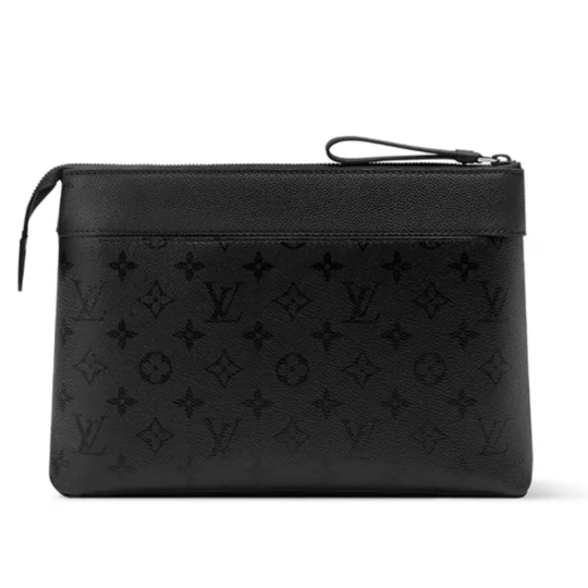 Túi Cầm Tay Nam Louis Vuitton LV Pochette Voyage Souple M26741 Màu Đen