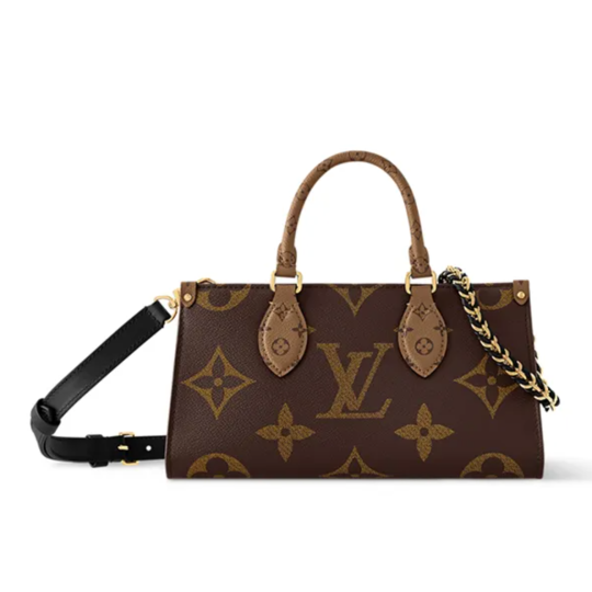 Túi Đeo Chéo Nữ Louis Vuitton LV M14236 OnTheGo East West Chain Màu Nâu