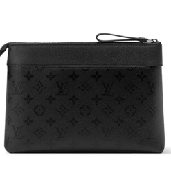 Túi Cầm Tay Nam Louis Vuitton LV Pochette Voyage Souple M26741 Màu Đen