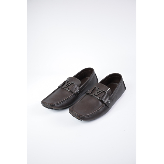 Louis Vuitton Monte Carlo Driving Loafer Dark Brown Leather
