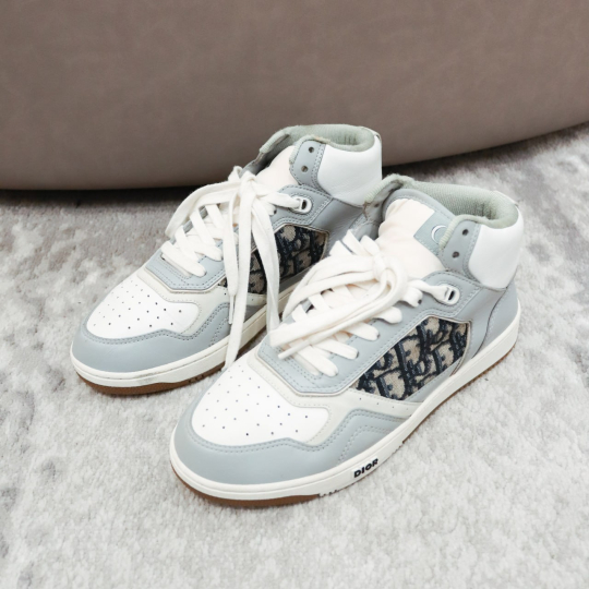 Dior B27 High Top Sneaker Grey Oblique