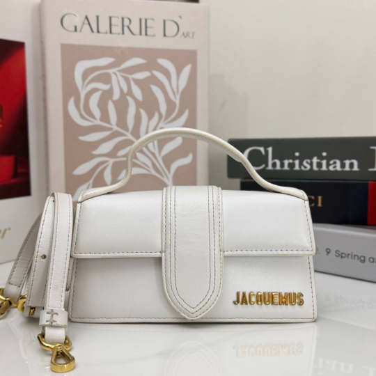 Jacquemus Le Bambino White Smooth Leather