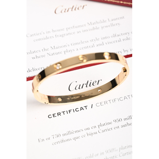 Cartier Love Bracelet Rose Gold with Screw Motif Size 18