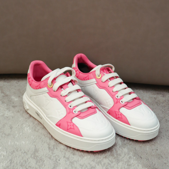 Louis Vuitton Time Out Sneaker Pink White