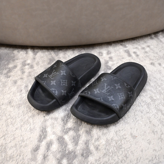Louis Vuitton Monogram Eclipse Slide Sandal