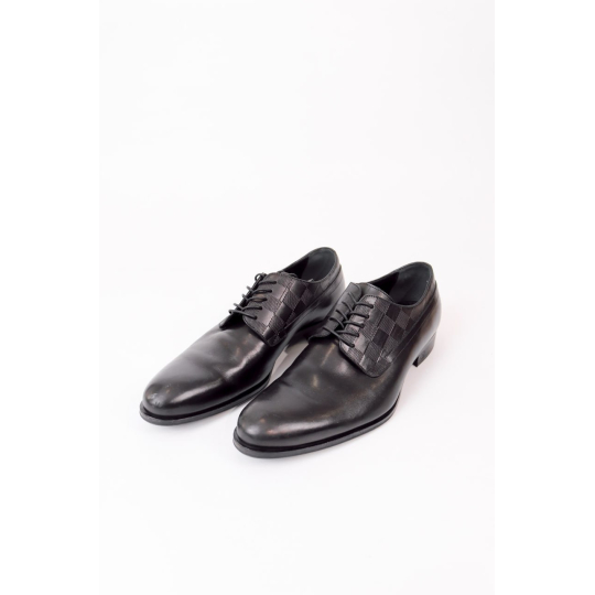 Louis Vuitton Derby Dress Shoe Black Leather