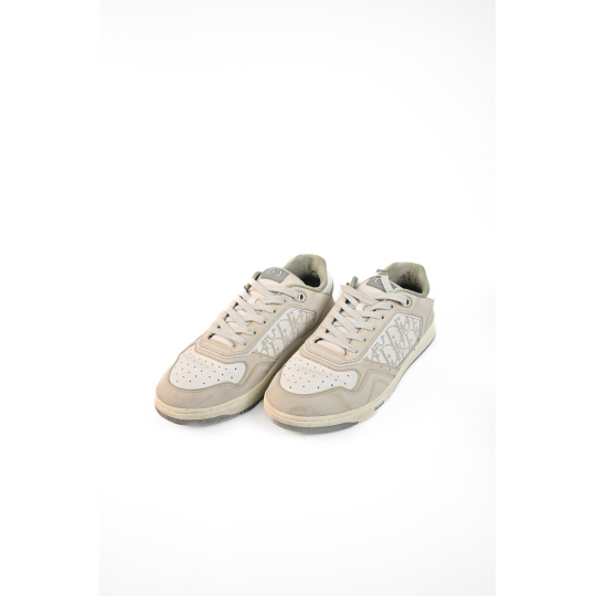 Dior B27 Low Top Sneaker Beige Oblique Jacquard and Calfskin