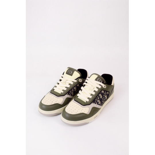 Dior B27 Low Top Sneaker Khaki Oblique Canvas