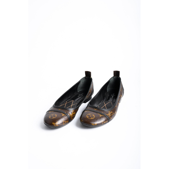 Louis Vuitton Monogram Canvas Ballet Flat Brown