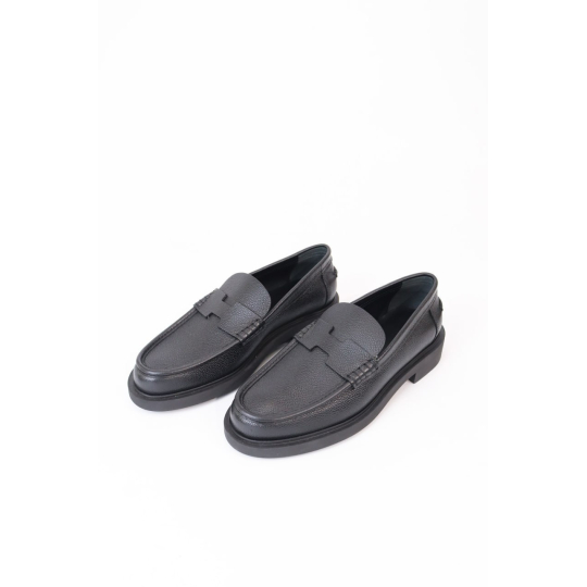 Hermes Penny Loafer Black Leather