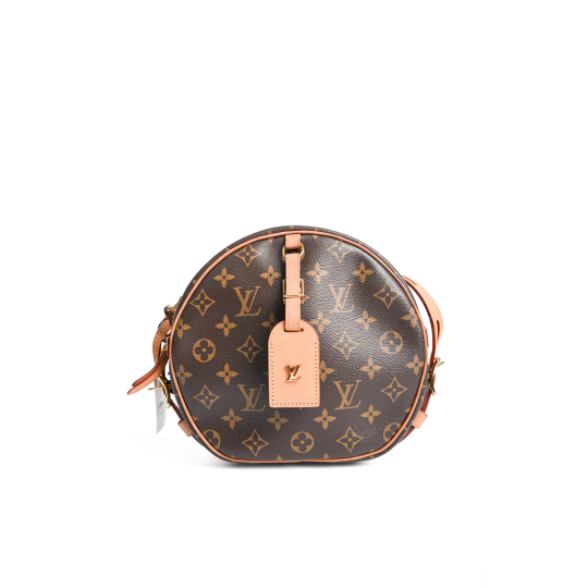 Louis Vuitton Boite Chapeau Souple PM Monogram Canvas Brown Vachetta Strap