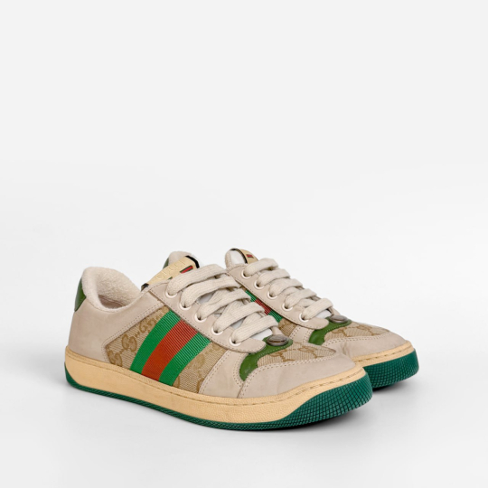Gucci Screener GG Canvas Web Stripe Sneaker