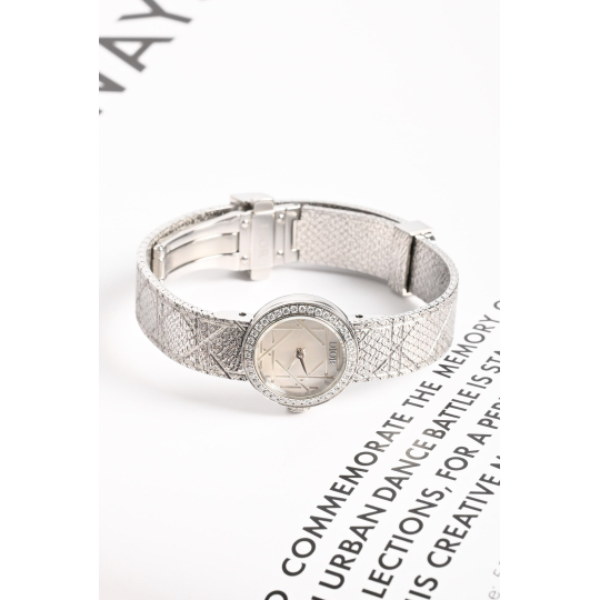 Dior La D de Dior Ladies Watch Stainless Steel with Silver Mesh Bracelet