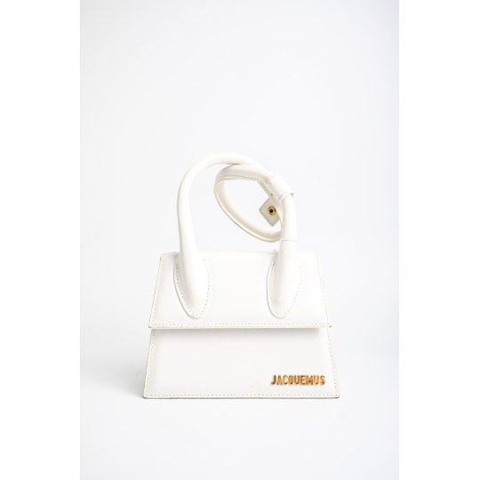 Jacquemus Le Chiquito Moyen White Leather