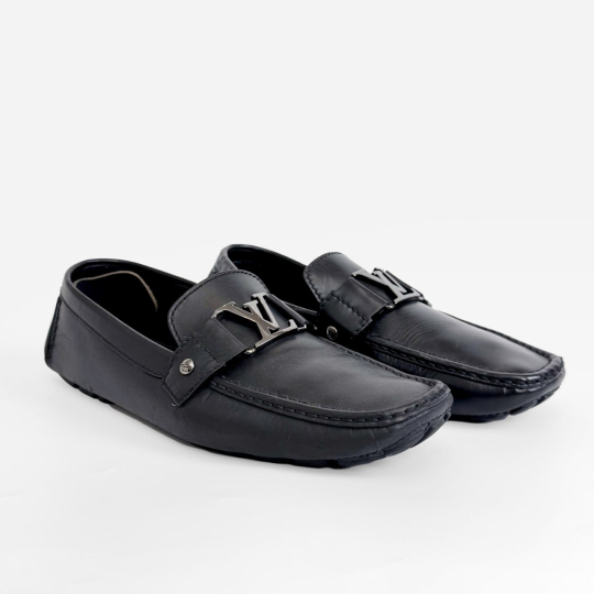 Louis Vuitton Monte Carlo Driving Loafer Navy Leather