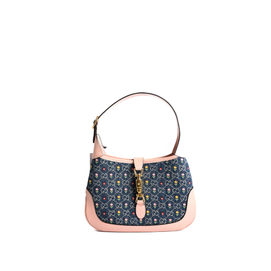 Gucci Jackie 1961 Mini Navy Canvas