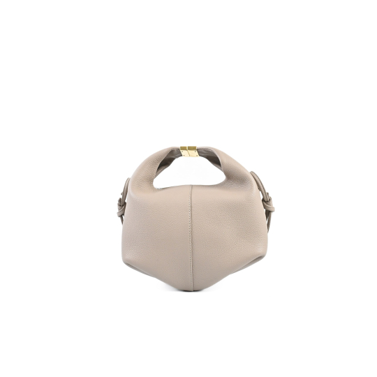 Lemaire Egg Bag Beige Grained Leather