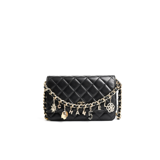 Chanel Wallet on Chain Charms Black Lambskin