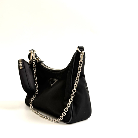 Prada Re-Edition 2005 Re-Nylon Shoulder Bag Black