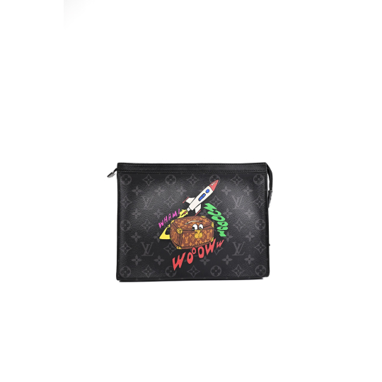 Louis Vuitton Pochette Voyage Monogram Eclipse Rocket Print