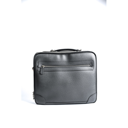 Louis Vuitton Odessa Laptop Briefcase Black Taiga Leather