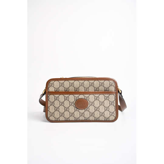 Gucci Camera Bag Beige GG Supreme Canvas
