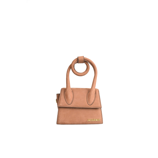 Jacquemus Le Chiquito Noeud Beige Suede