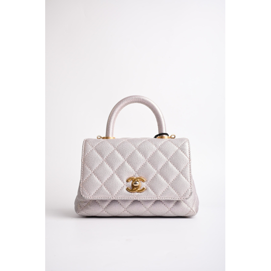 Chanel Coco Handle Mini Light Pink Caviar Leather