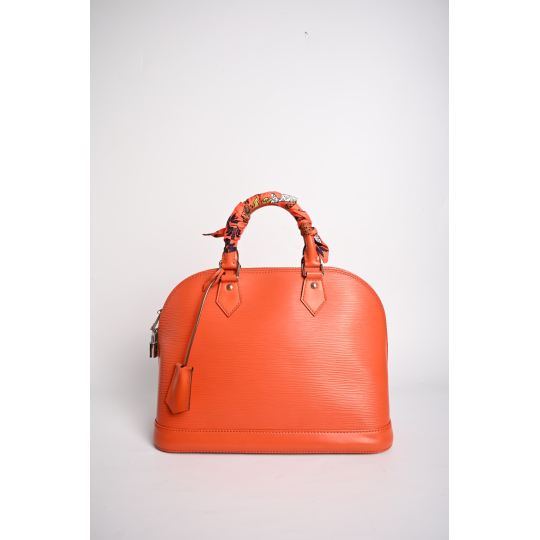 Louis Vuitton Alma PM Orange Epi Leather