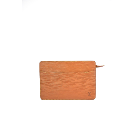 Louis Vuitton Pochette Epi Leather Brown