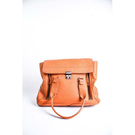 3.1 Phillip Lim Pashli Medium Orange Leather