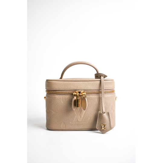 Louis Vuitton Vanity PM Beige Monogram Empreinte Leather