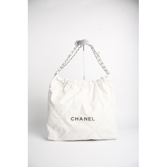 Chanel 22 Bag White Calfskin