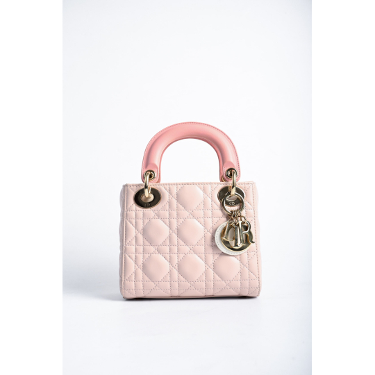 Dior Mini Lady Dior Pink Cannage Lambskin