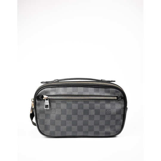 Louis Vuitton Ambler Bumbag Damier Graphite Canvas Black