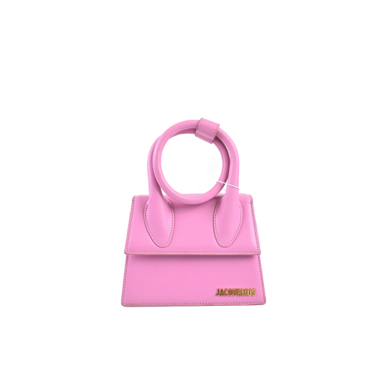 Jacquemus Le Chiquito Noeud Pink Smooth Leather