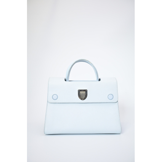 Dior Diorever Tote Bag Light Blue Calfskin Leather