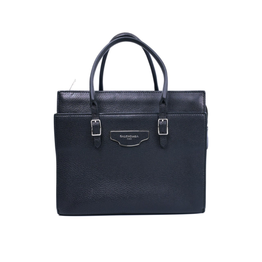 Balenciaga Papier Tote Black Leather