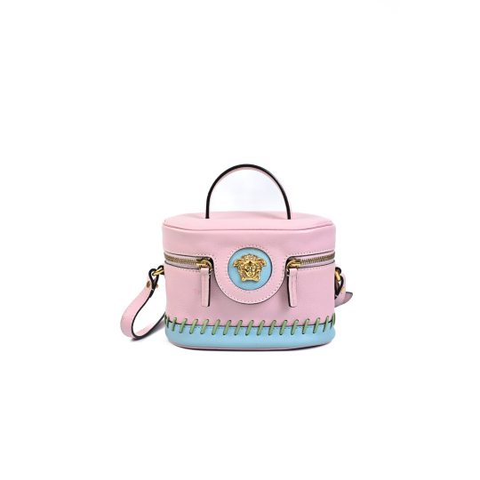 Versace Medusa Vanity Mini Bag Pink Leather