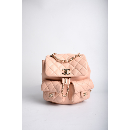 Chanel Duma Backpack Small Light Pink Caviar Leather