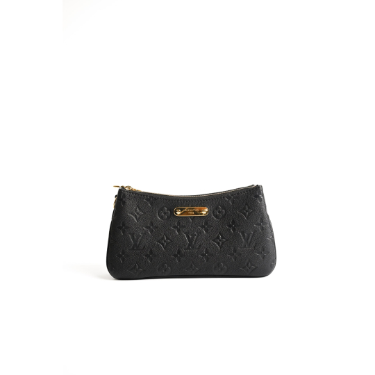 Louis Vuitton Easy Pouch On Strap Black Monogram Empreinte Leather