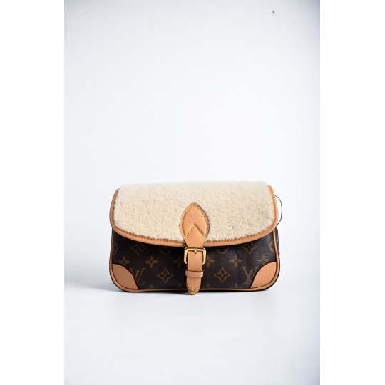 Louis Vuitton Diane Monogram Canvas Shearling Brown