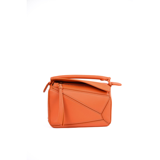 Loewe Puzzle Mini Orange Calfskin