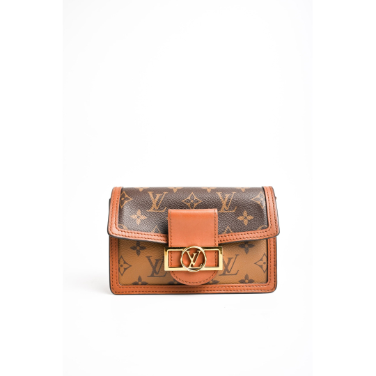 Louis Vuitton Dauphine Chain Wallet Monogram Reverse Canvas