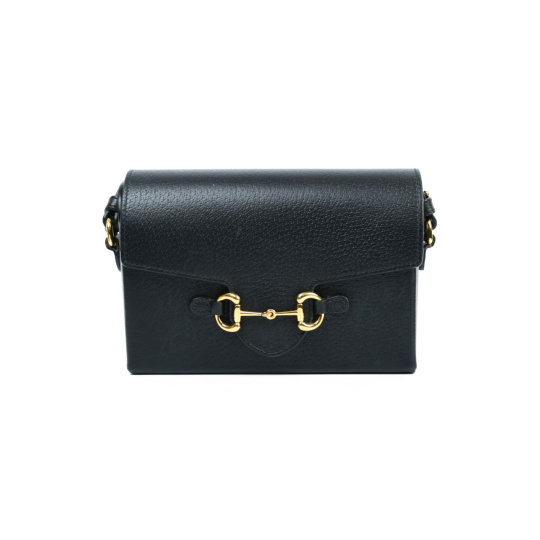 Gucci Horsebit 1955 Mini Shoulder Bag Black Leather