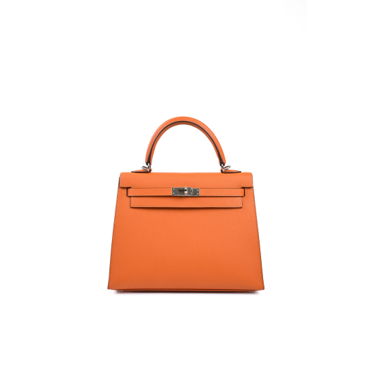 Hermès Kelly Sellier Orange Epsom Leather