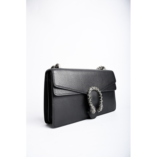Gucci Dionysus Small Shoulder Bag Black Calfskin Leather