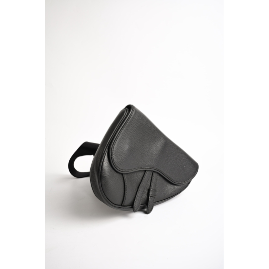 Dior Saddle Bag Black Grained Calfskin