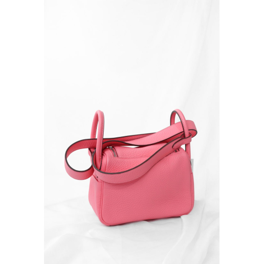 Hermès Mini Lindy Pink Leather