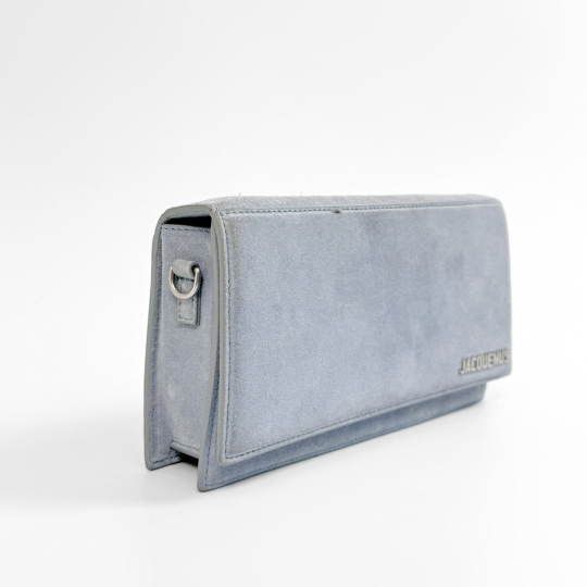Jacquemus Le Bambino Long Grey Suede